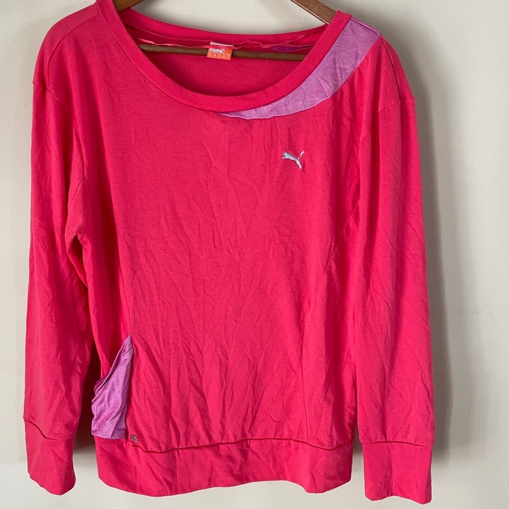 Puma Sports Lifestyle Long Sleeve Top Size Medium